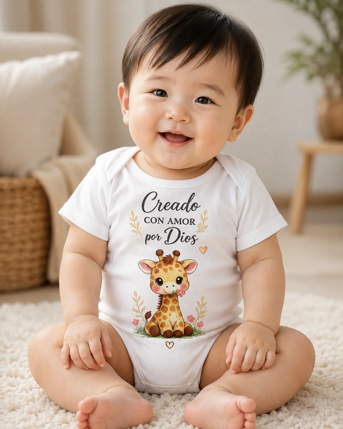 Mameluco para Bebé Diseño Jirafa